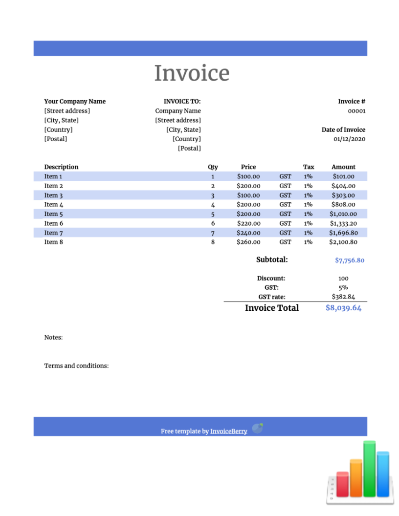 free invoice template skynova